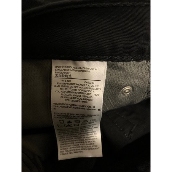 Levi’s Denizen Athletic Fit Black Jeans - 30 x 30 - Picture 7 of 8